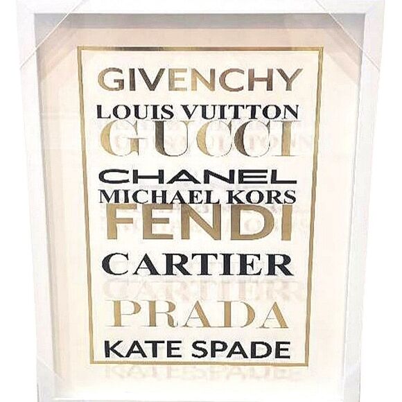 At Home Luxury Brand Fashion House Framed Wall Decor